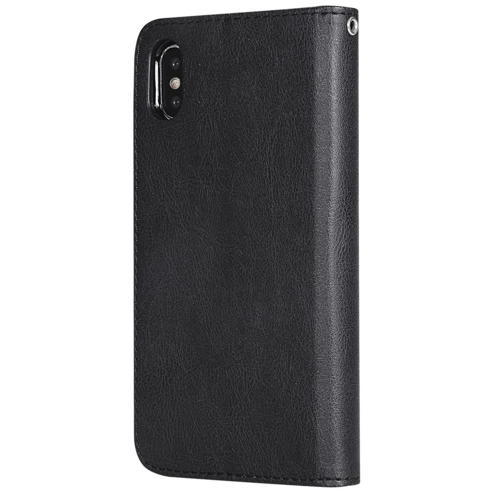 iPhone X/XS Magnetic Book Cover Black