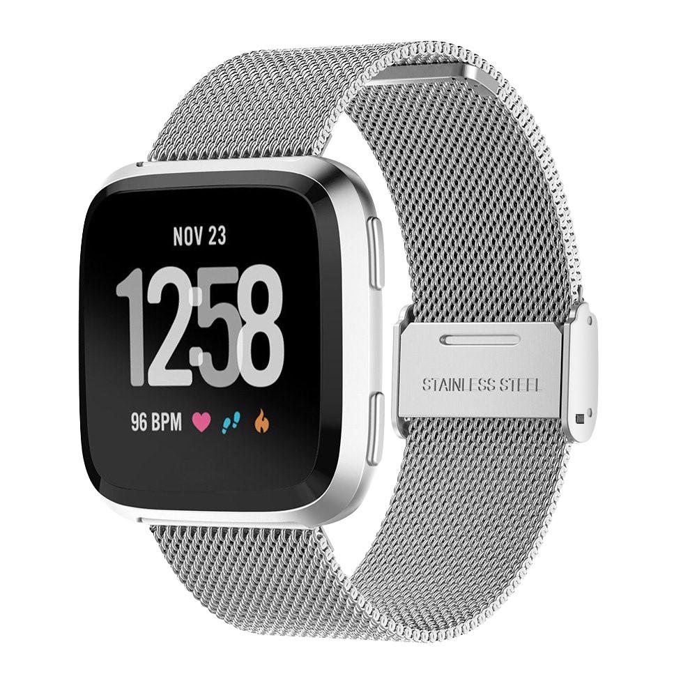 Fitbit Versa/Versa 2 Mesh Bracelet Silver