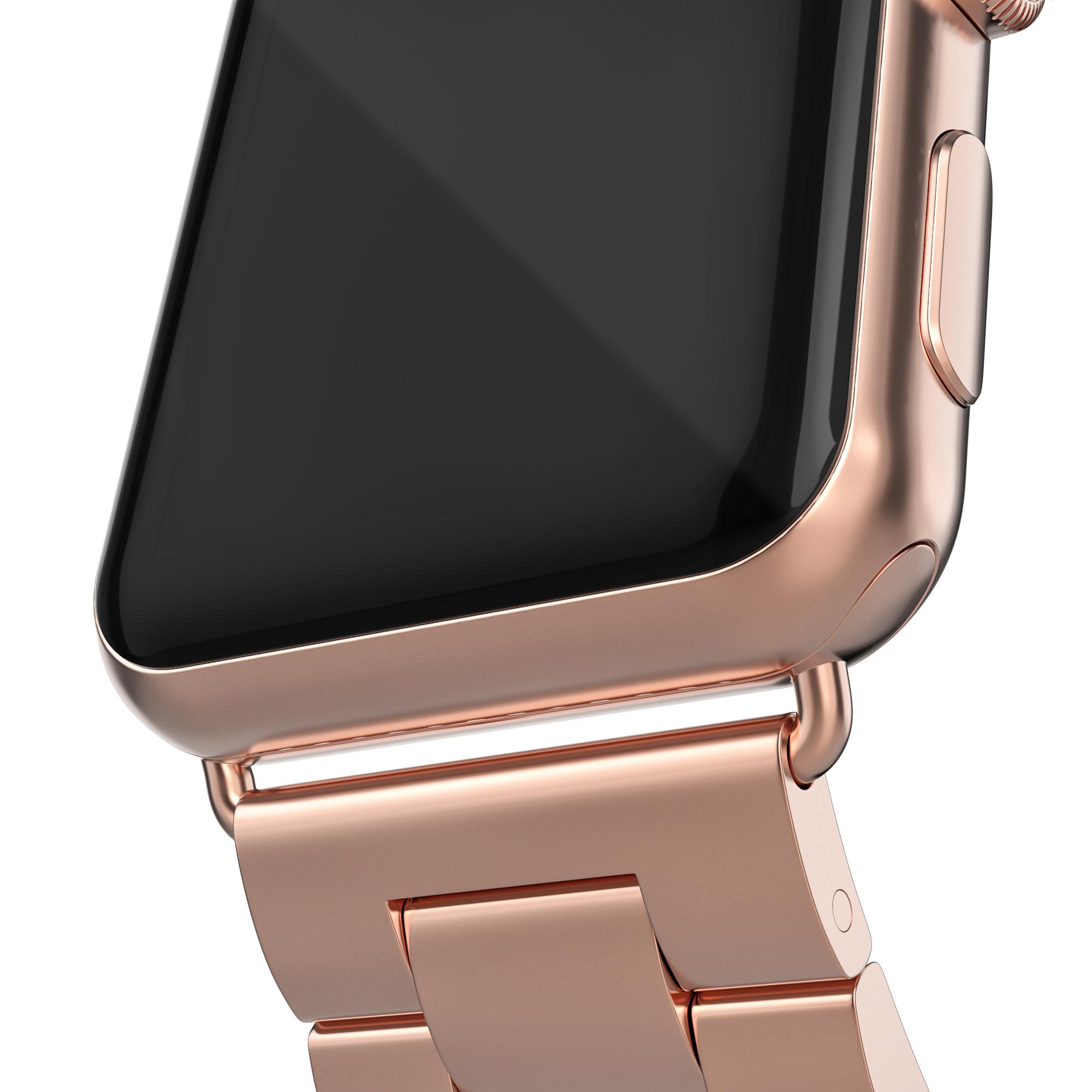 Apple Watch 41mm Series 7 Metal Band Rose Gold