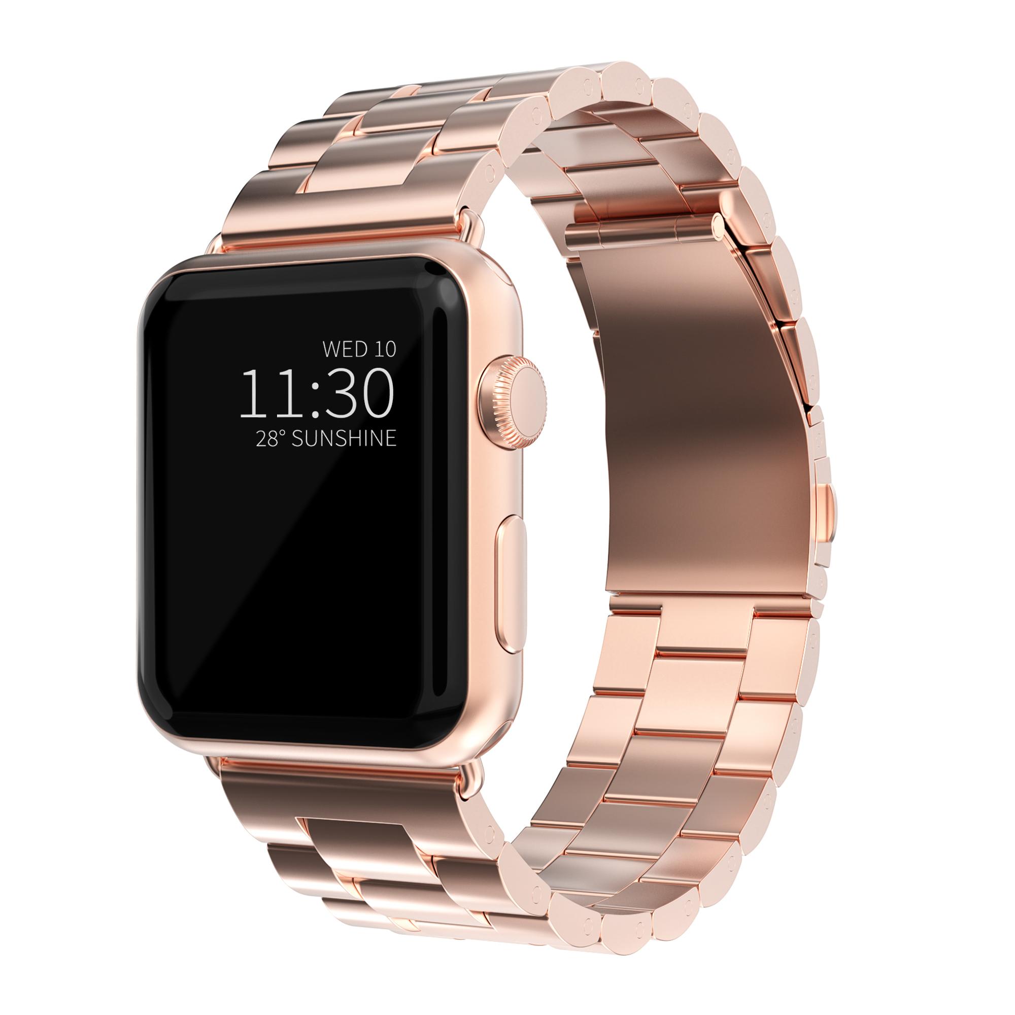 Apple Watch 41mm Series 8 Metal Band Rose Gold