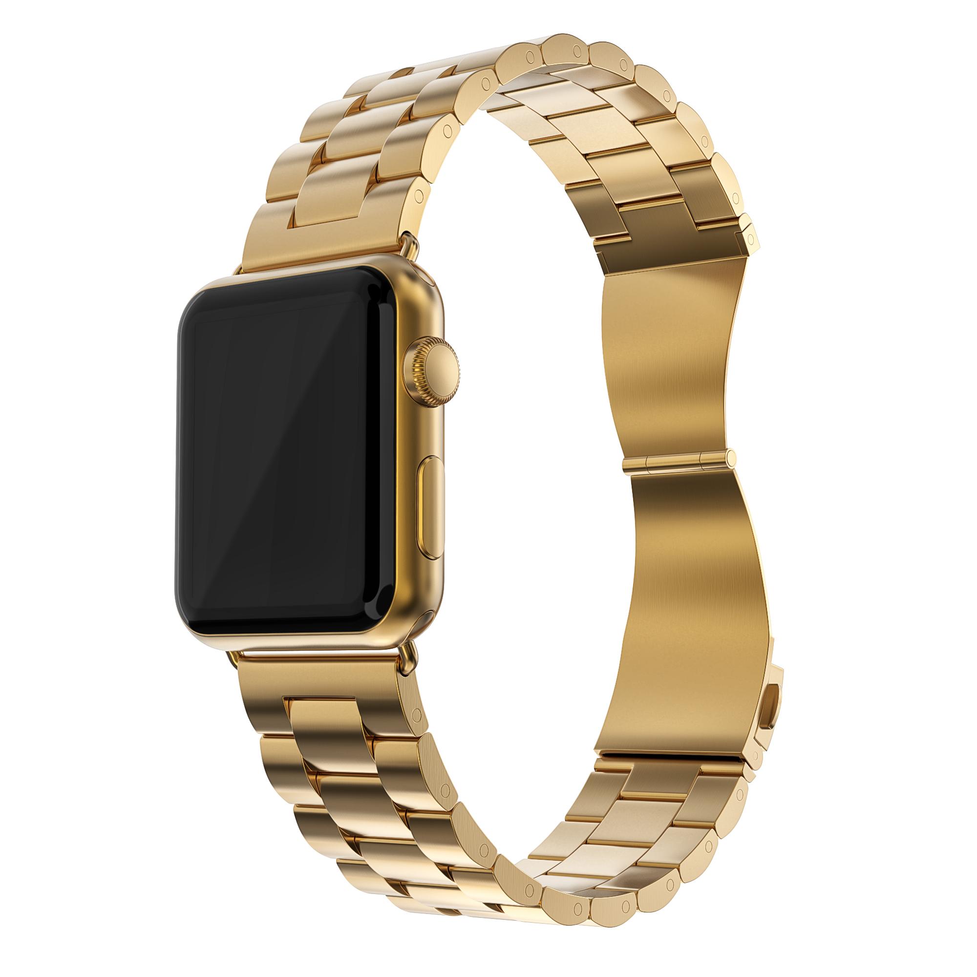 Apple Watch 45mm Series 8 Metal Band Gold