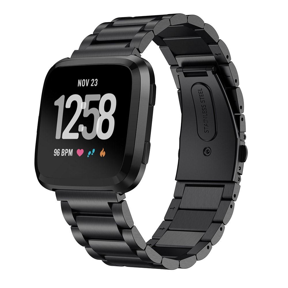 Fitbit Versa/Versa Lite/Versa 2 Metal Band Black