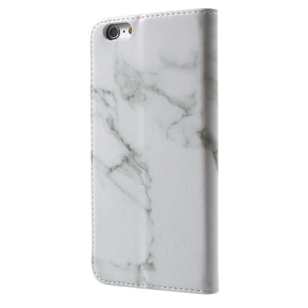 iPhone 6/6S Wallet Book Cover White Marble