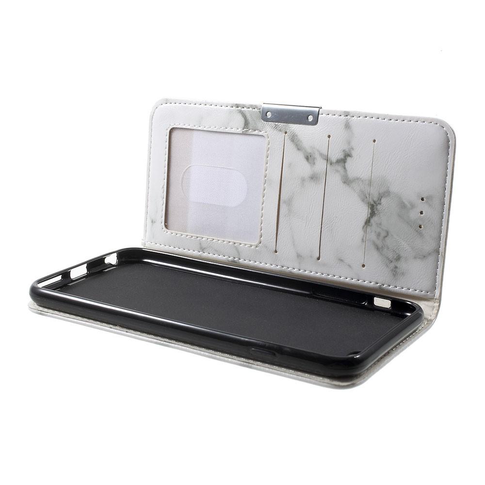 iPhone 6/6S Wallet Book Cover White Marble