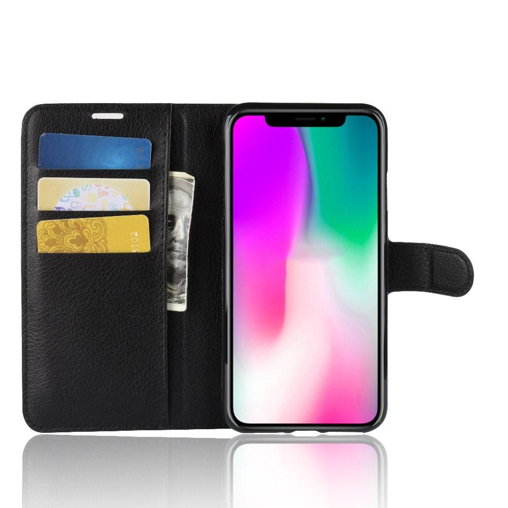 iPhone Xr Wallet Book Cover Black