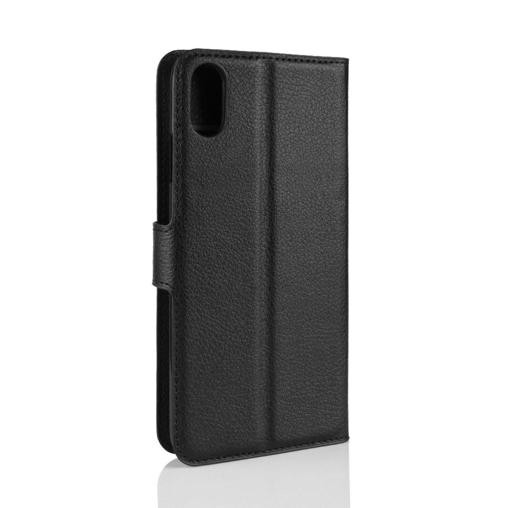 iPhone Xr Wallet Book Cover Black