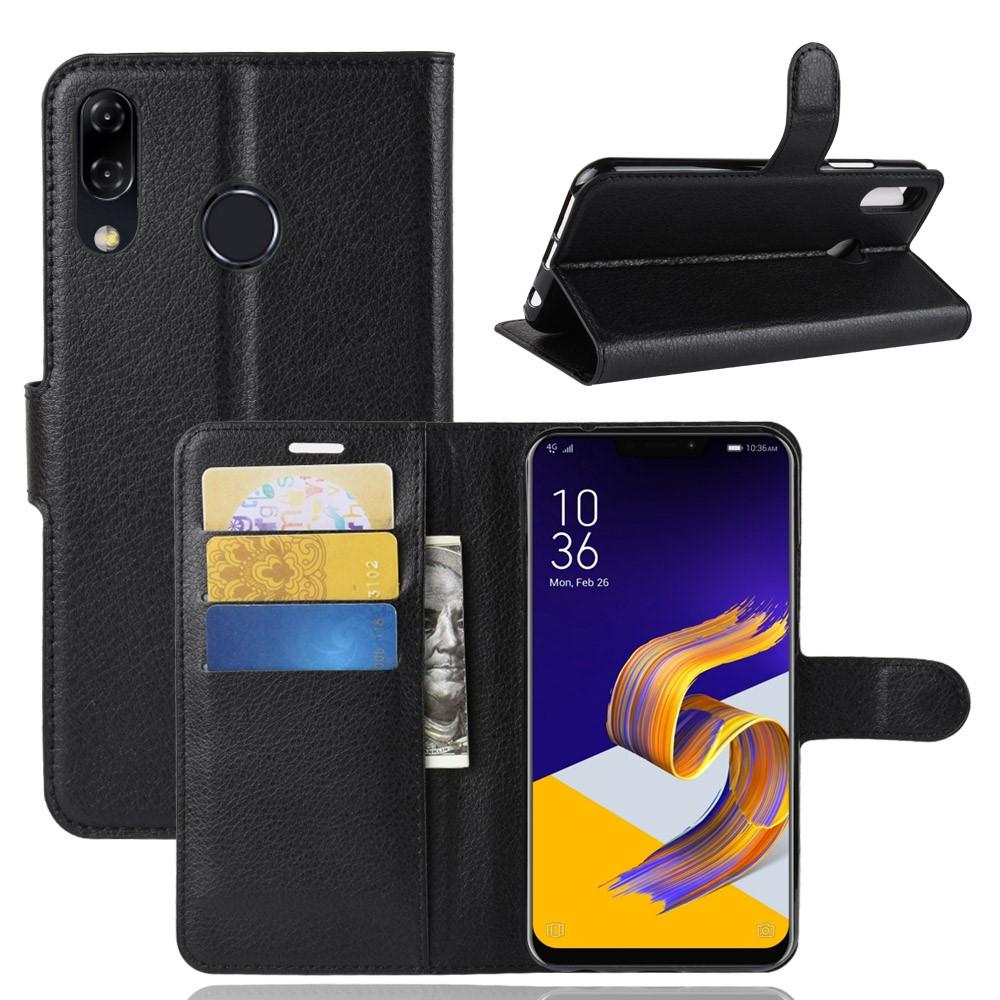 Asus ZenFone 5/5Z Wallet Book Cover Black