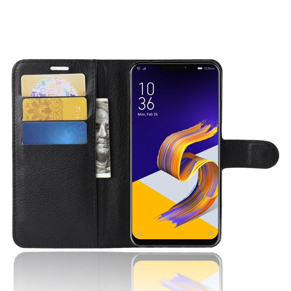 Asus ZenFone 5/5Z Wallet Book Cover Black