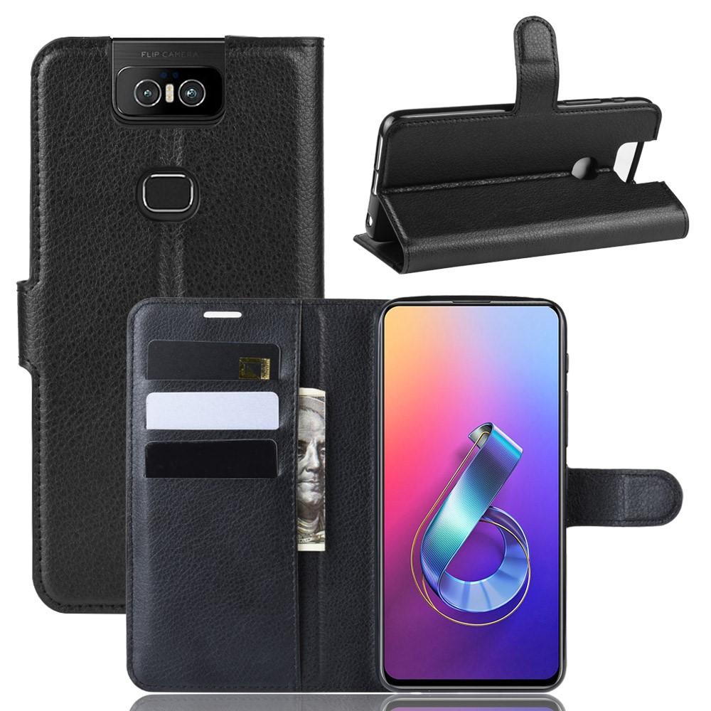 Asus ZenFone 6 Wallet Book Cover Black