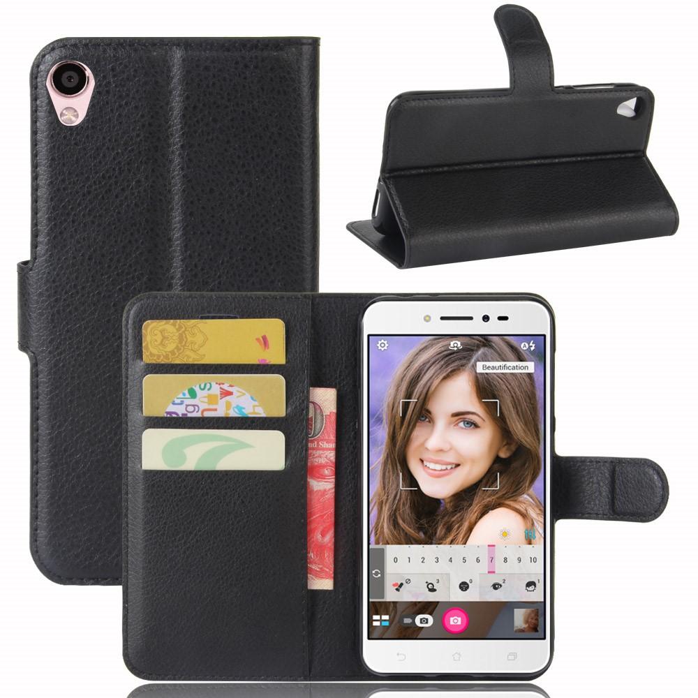 Asus ZenFone Live Wallet Book Cover Black