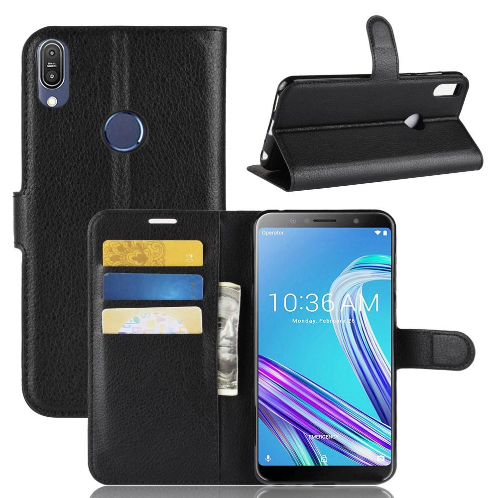 Asus ZenFone Max Pro M1 Wallet Book Cover Black