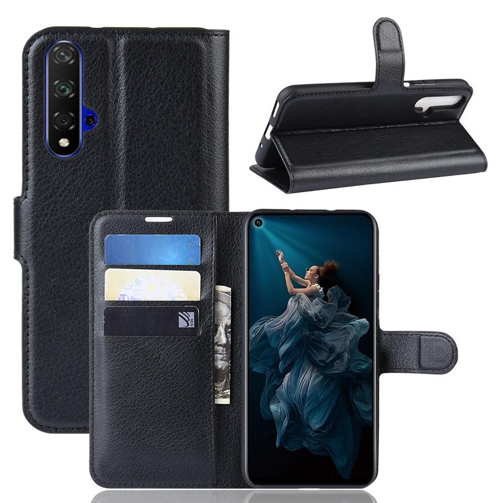 Huawei Nova 5T/Honor 20 Wallet Book Cover Black