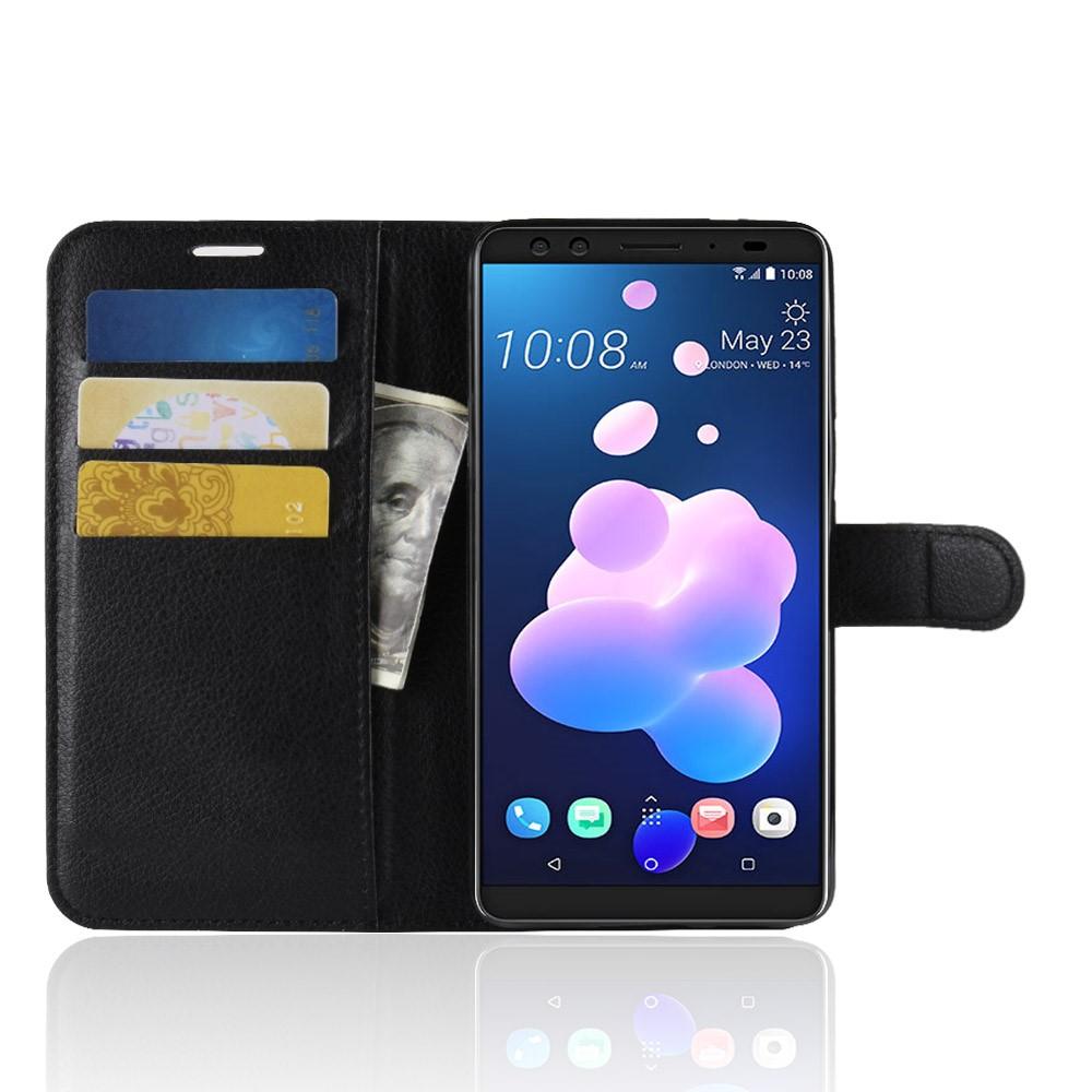 HTC U12+ Wallet Book Cover Black