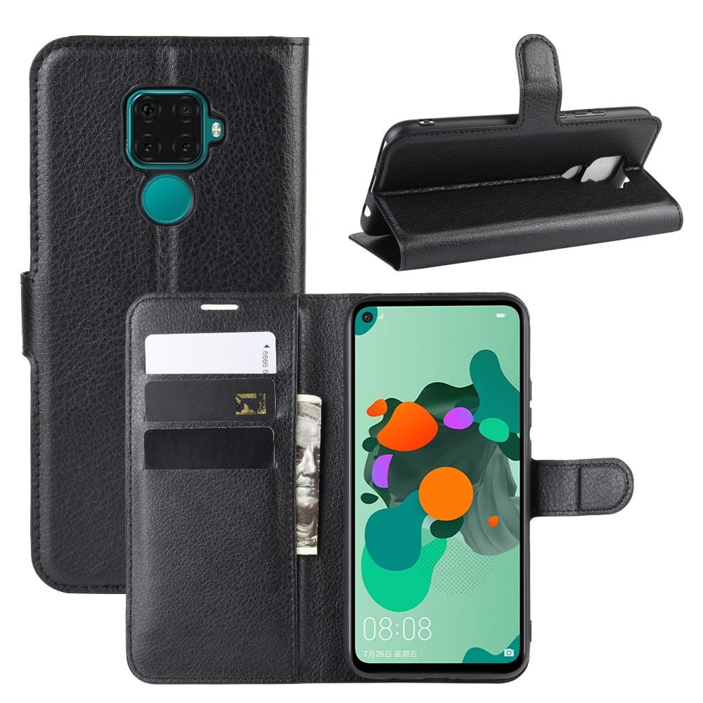 Huawei Mate 30 Lite Wallet Book Cover Black