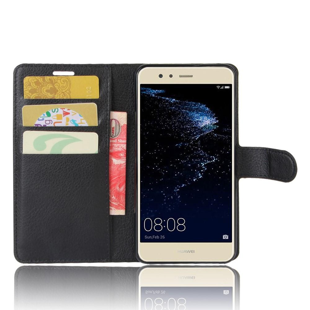 Huawei P10 Lite Wallet Book Cover Black