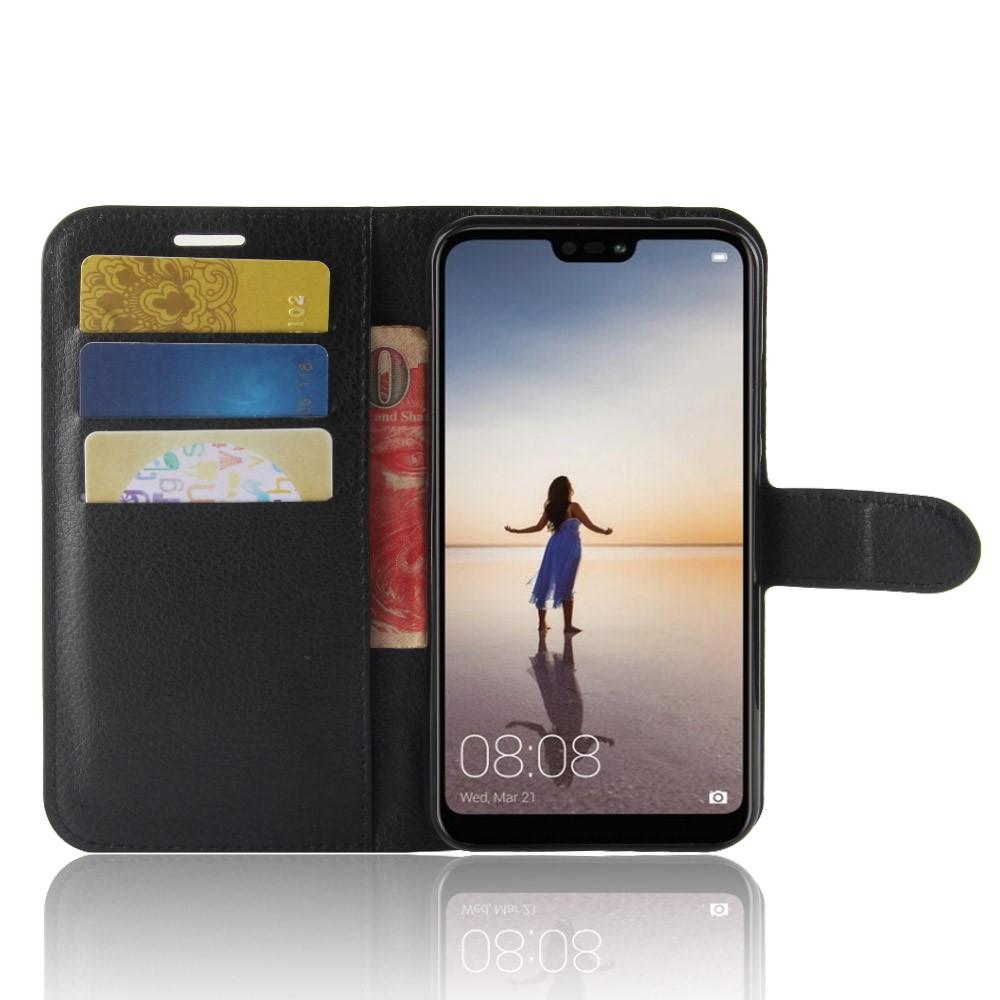 Huawei P20 Lite Wallet Book Cover Black