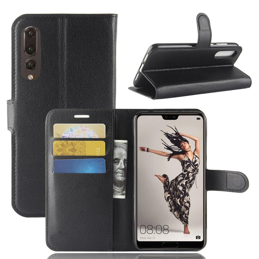 Huawei P20 Pro Wallet Book Cover Black