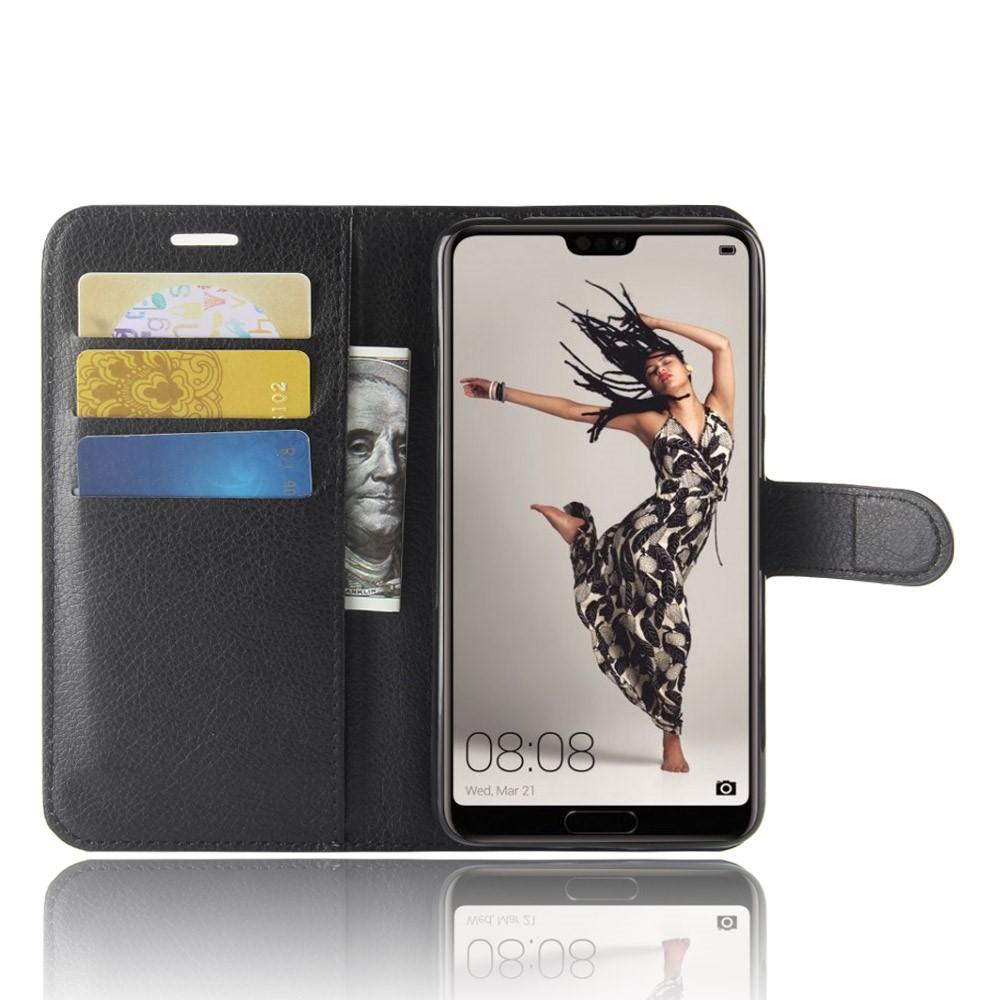 Huawei P20 Pro Wallet Book Cover Black