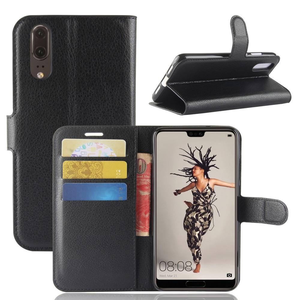 Huawei P20 Wallet Book Cover Black