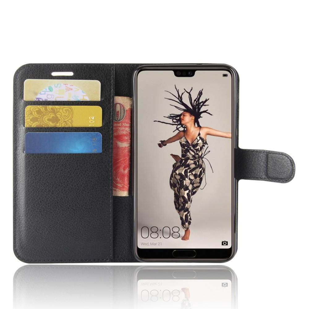 Huawei P20 Wallet Book Cover Black