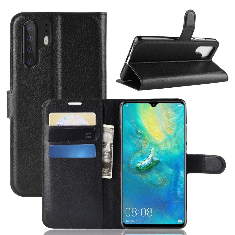 Huawei P30 Pro Wallet Book Cover Black