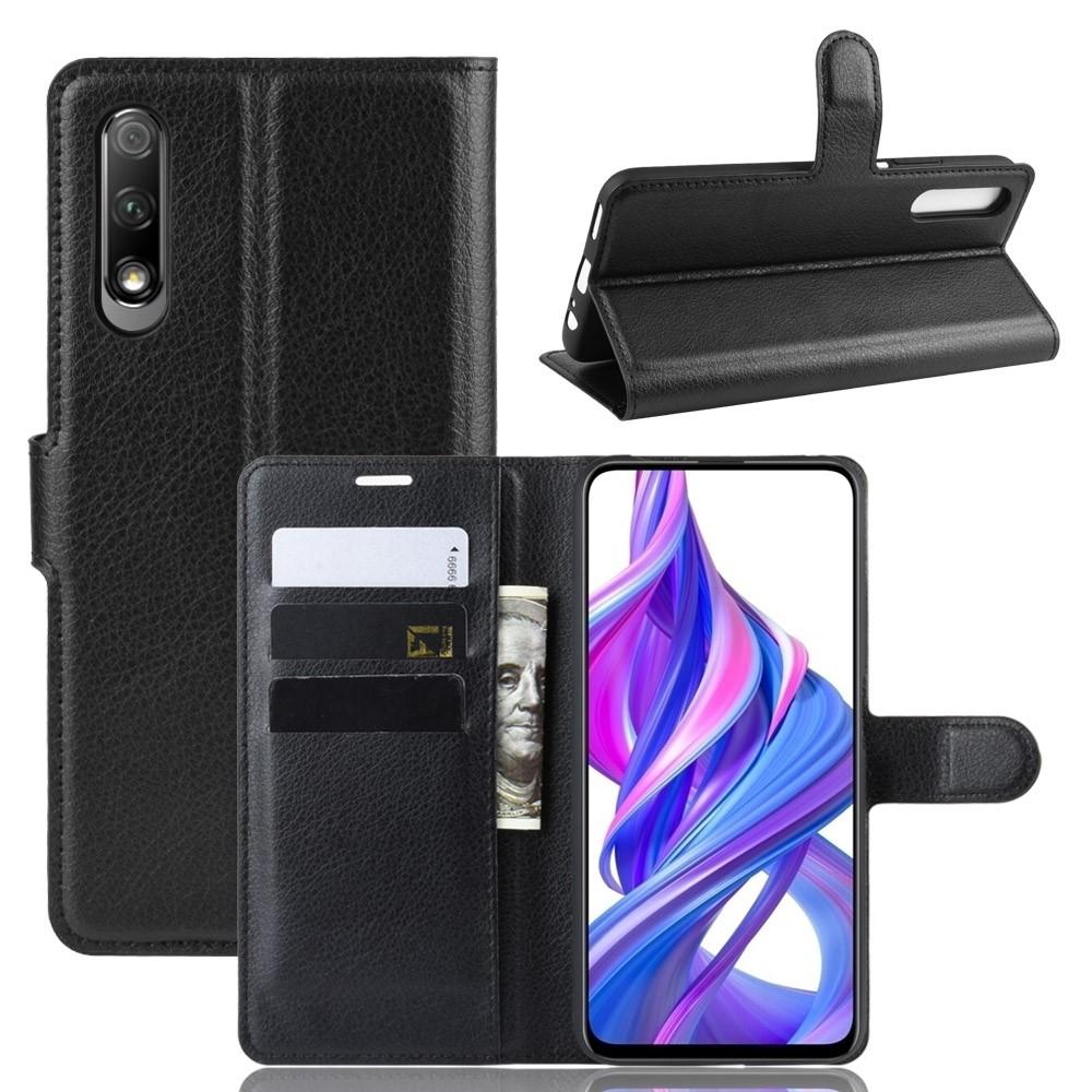 Huawei P Smart Pro Wallet Book Cover Black