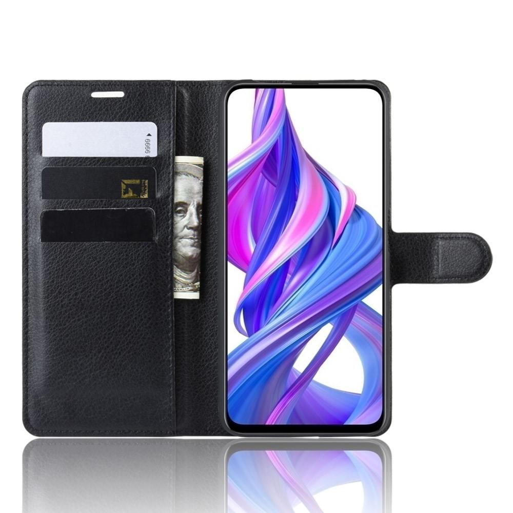 Huawei P Smart Pro Wallet Book Cover Black