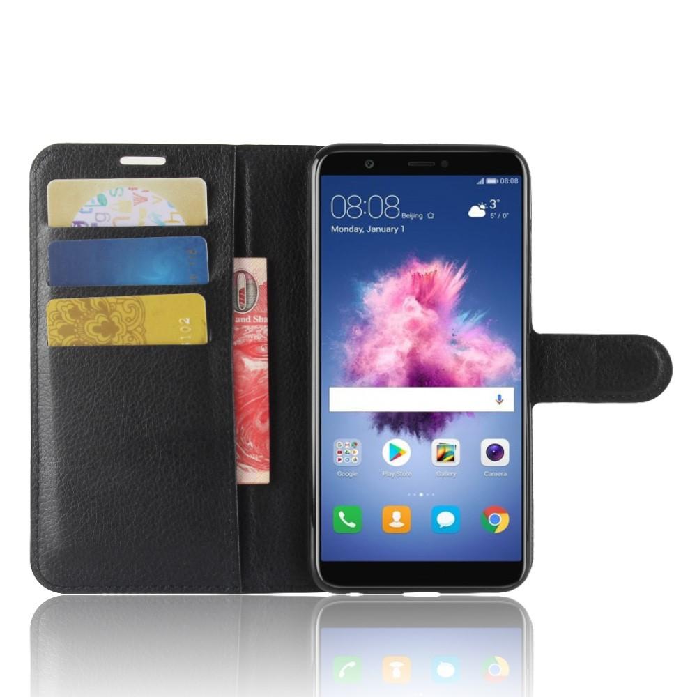Huawei P Smart Wallet Book Cover Black