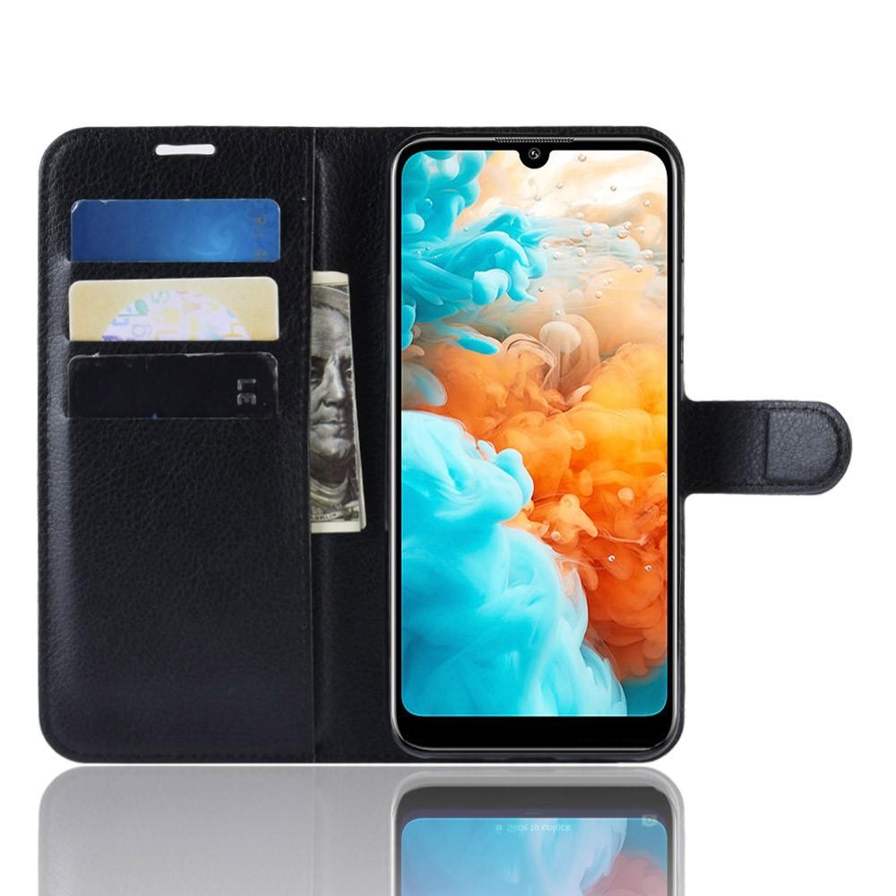 Huawei Y6 2019 Wallet Book Cover Black