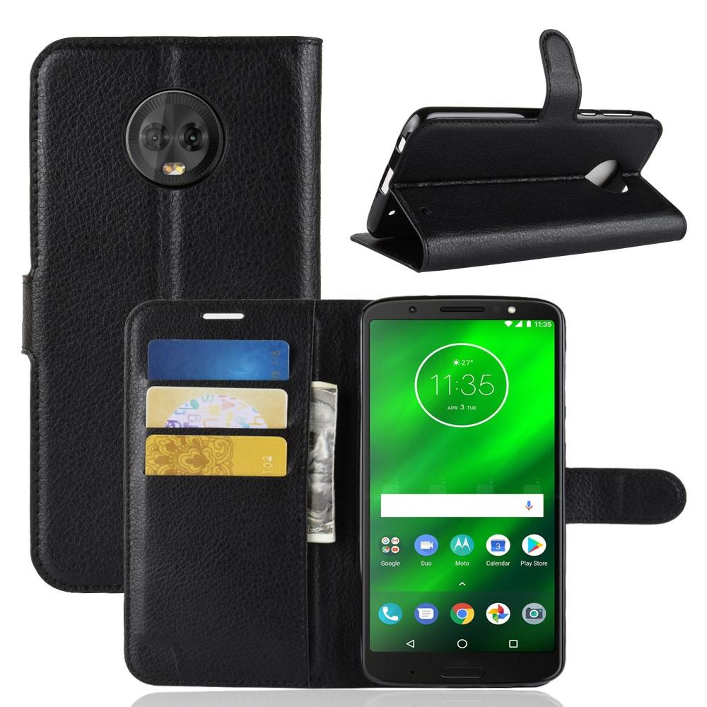 Motorola Moto G6 Plus Wallet Book Cover Black