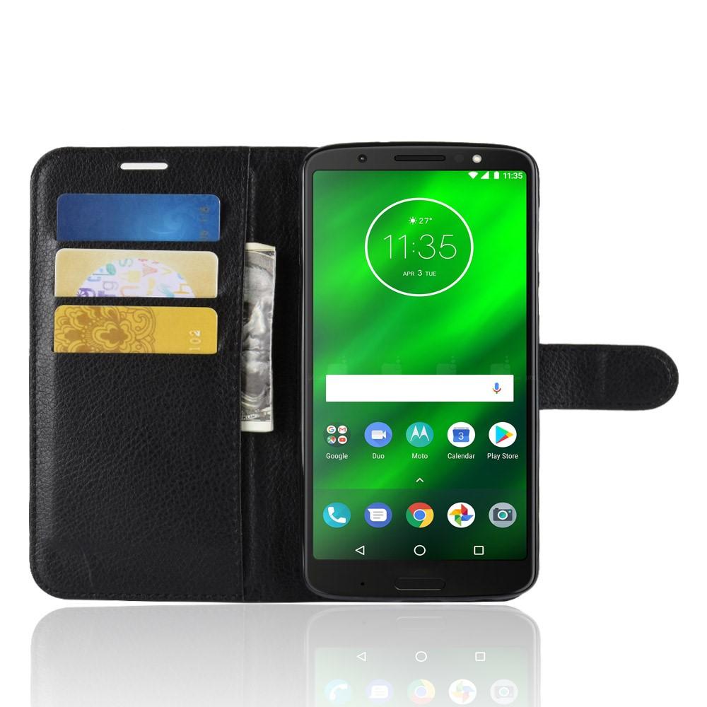 Motorola Moto G6 Plus Wallet Book Cover Black