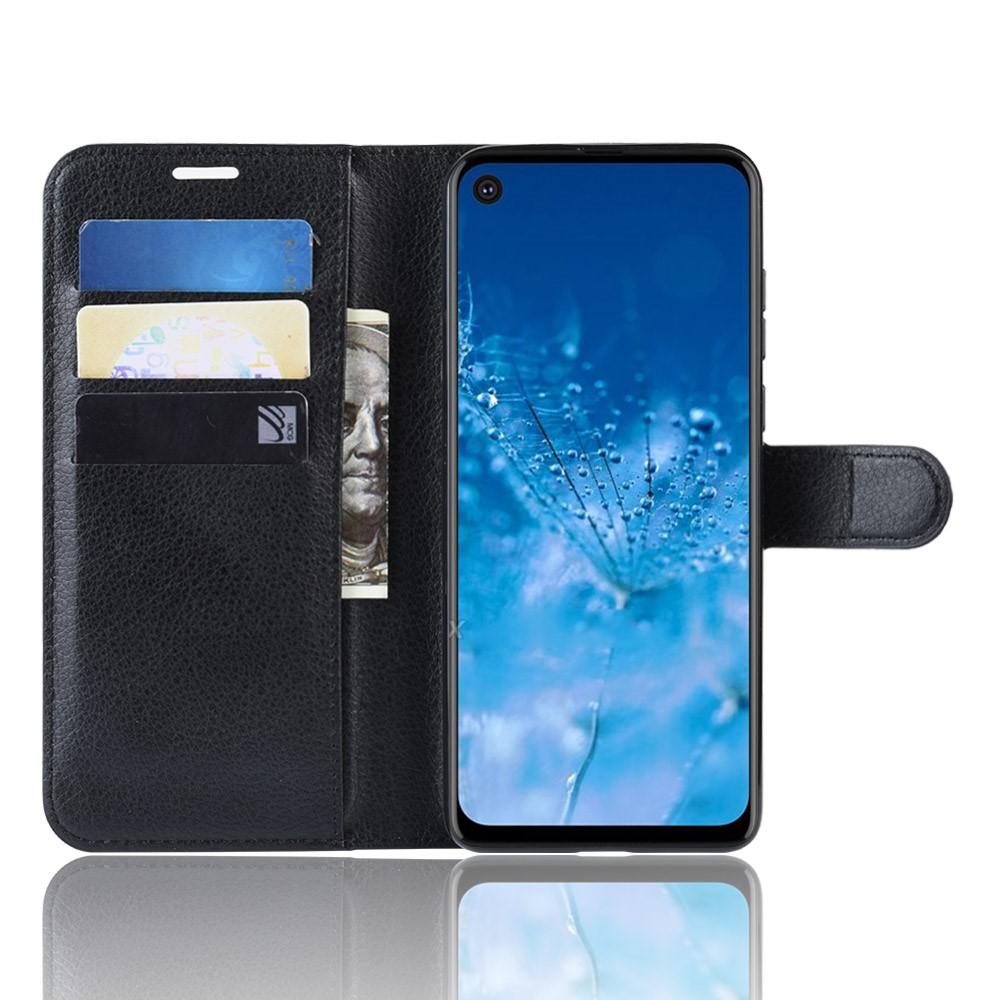 Motorola One Action Wallet Book Cover Black