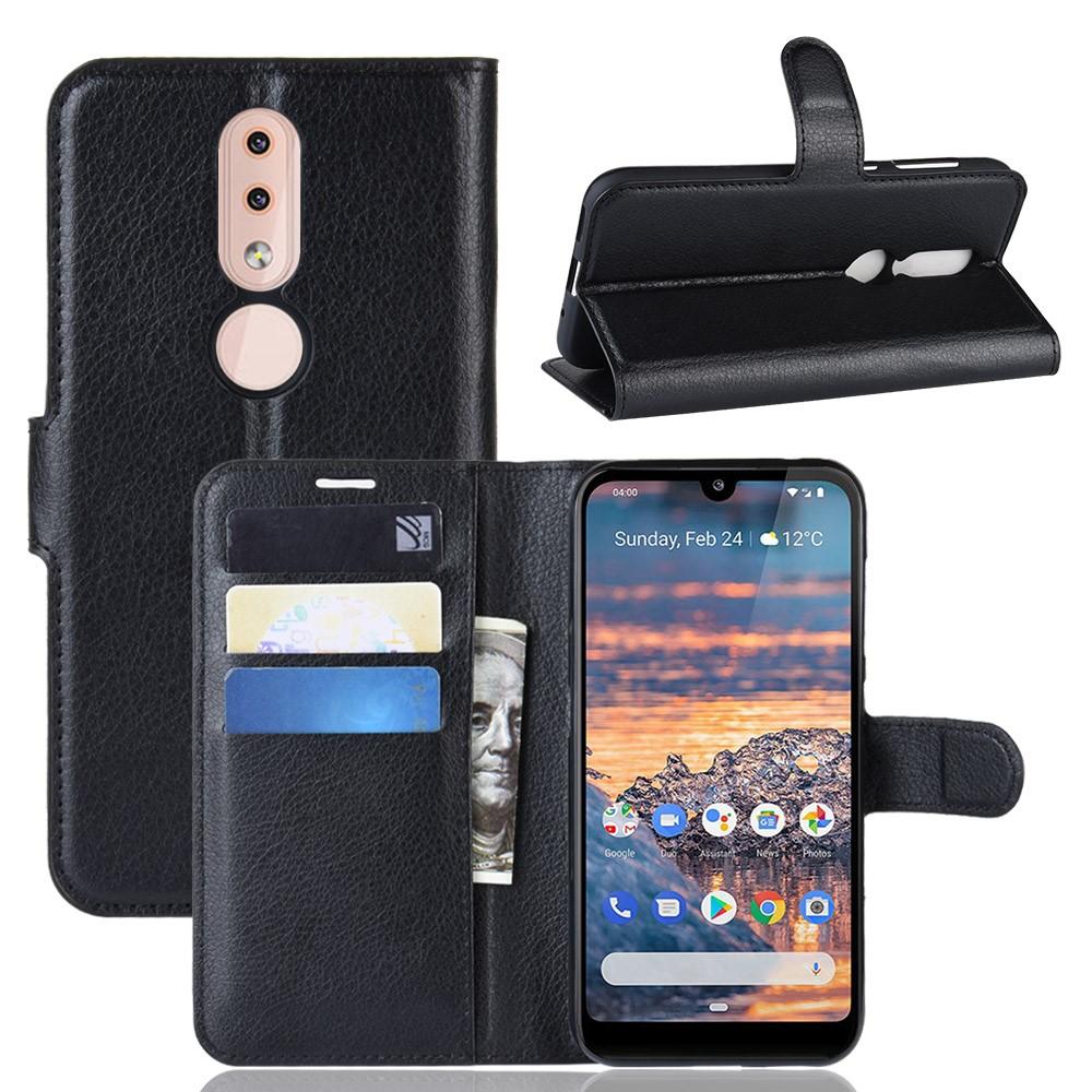 Nokia 4.2 Wallet Book Cover Black