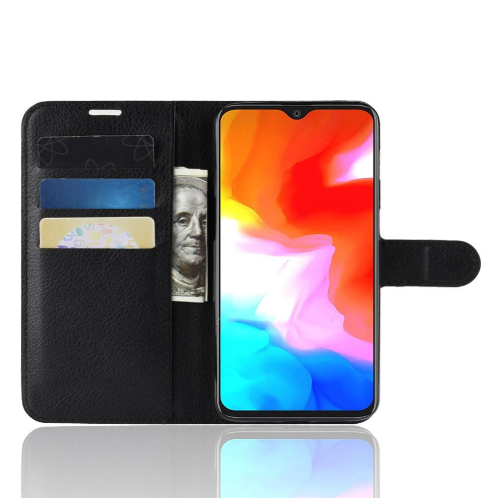 OnePlus 6T Wallet Book Cover Black