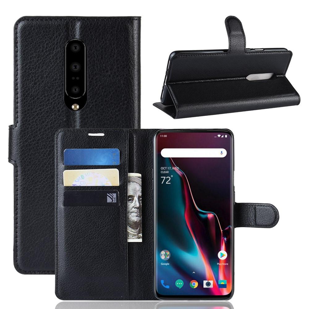  OnePlus 7 Pro Wallet Book Cover Black