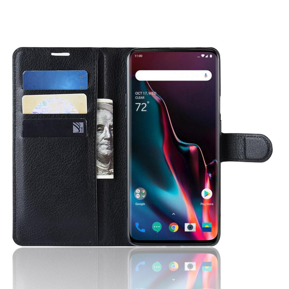  OnePlus 7 Pro Wallet Book Cover Black