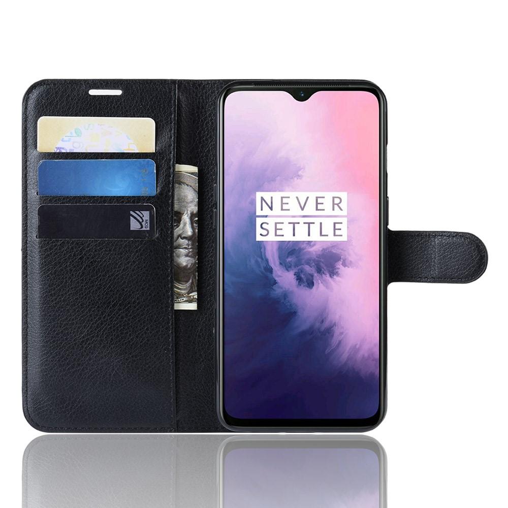 OnePlus 7 Wallet Book Cover Black