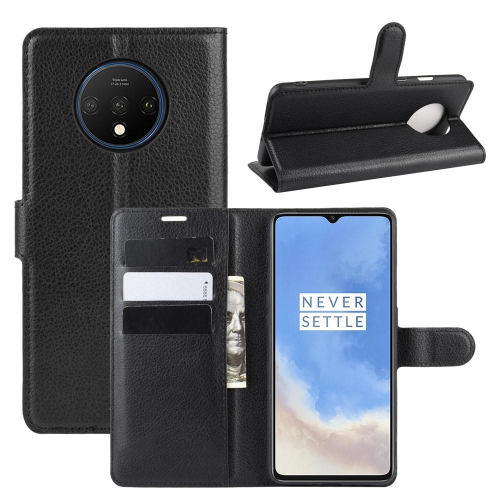 OnePlus 7T Wallet Book Cover Black