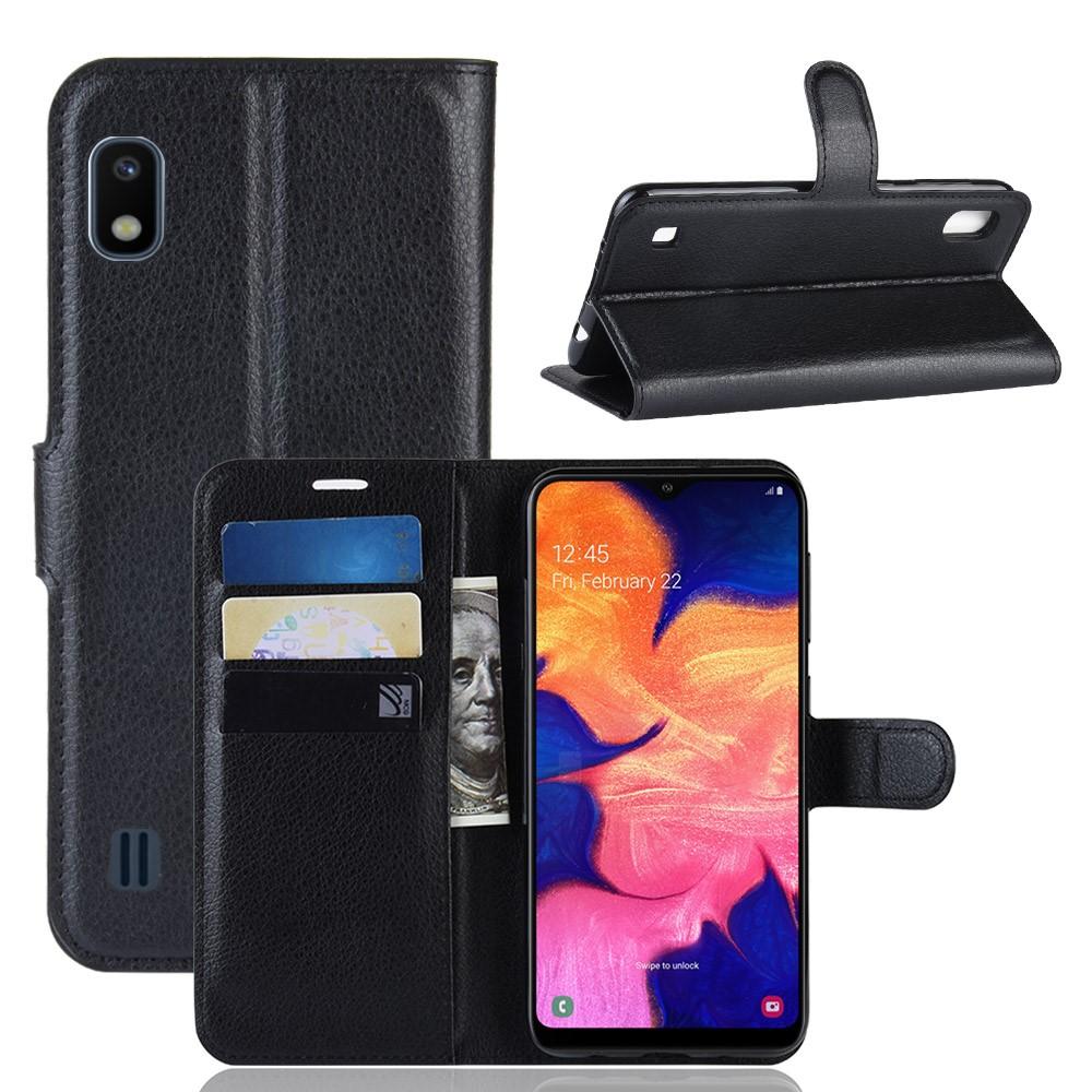 Samsung Galaxy A10 Wallet Book Cover Black