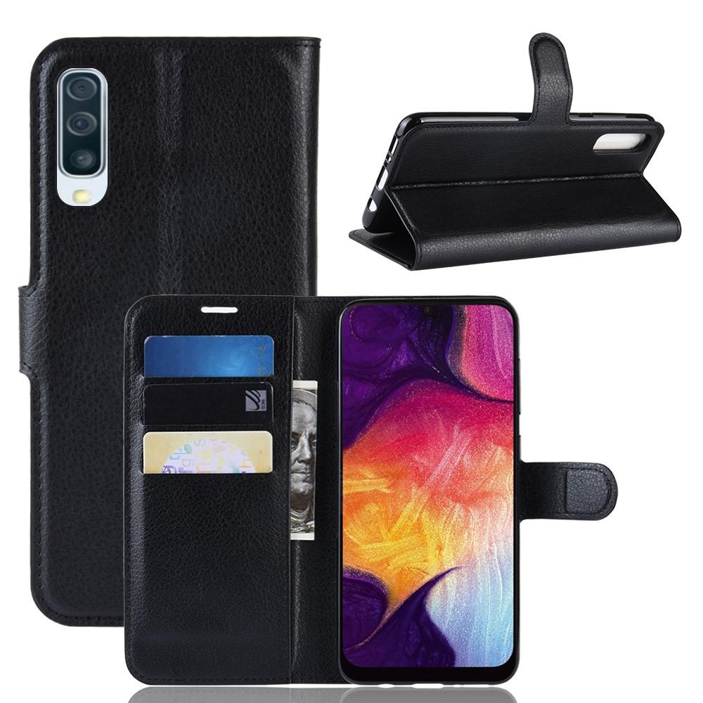 Samsung Galaxy A50 Wallet Book Cover Black