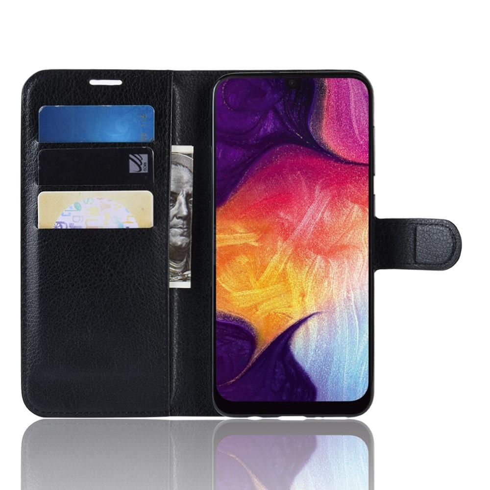 Samsung Galaxy A50 Wallet Book Cover Black