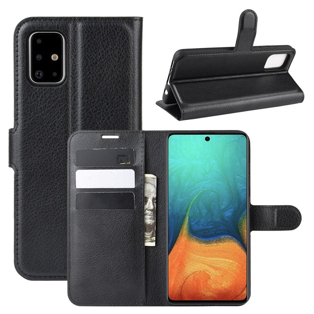 Samsung Galaxy A71 Wallet Book Cover Black