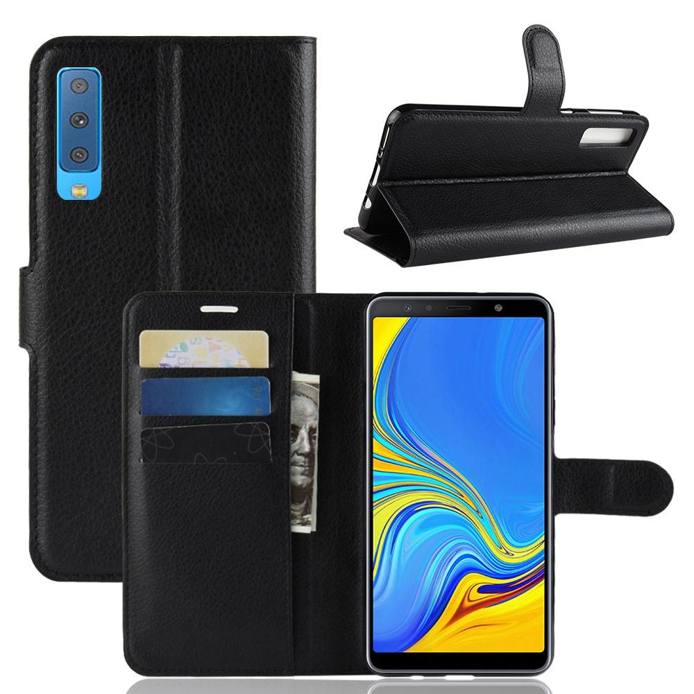 Samsung Galaxy A7 2018 Wallet Book Cover Black