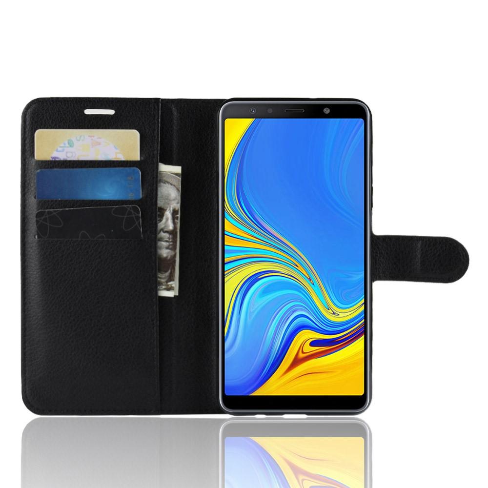 Samsung Galaxy A7 2018 Wallet Book Cover Black