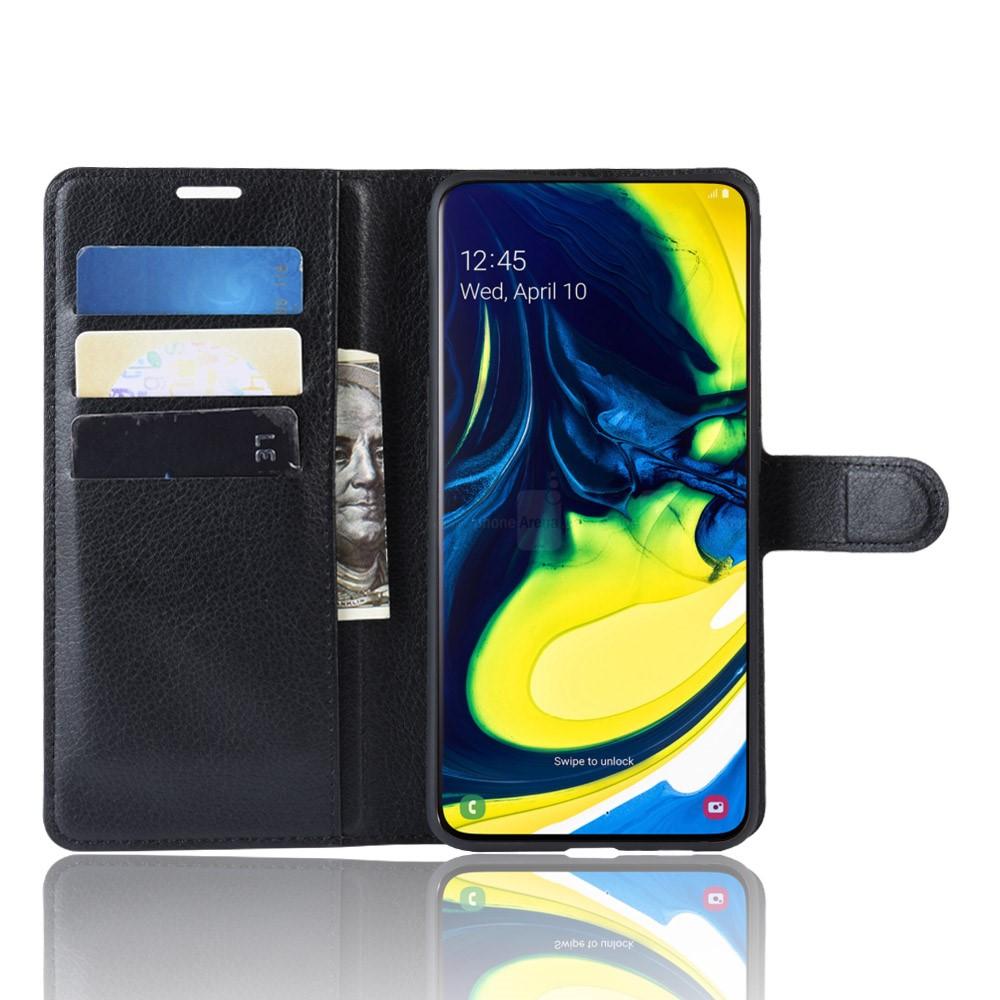 Samsung Galaxy A80 Wallet Book Cover Black