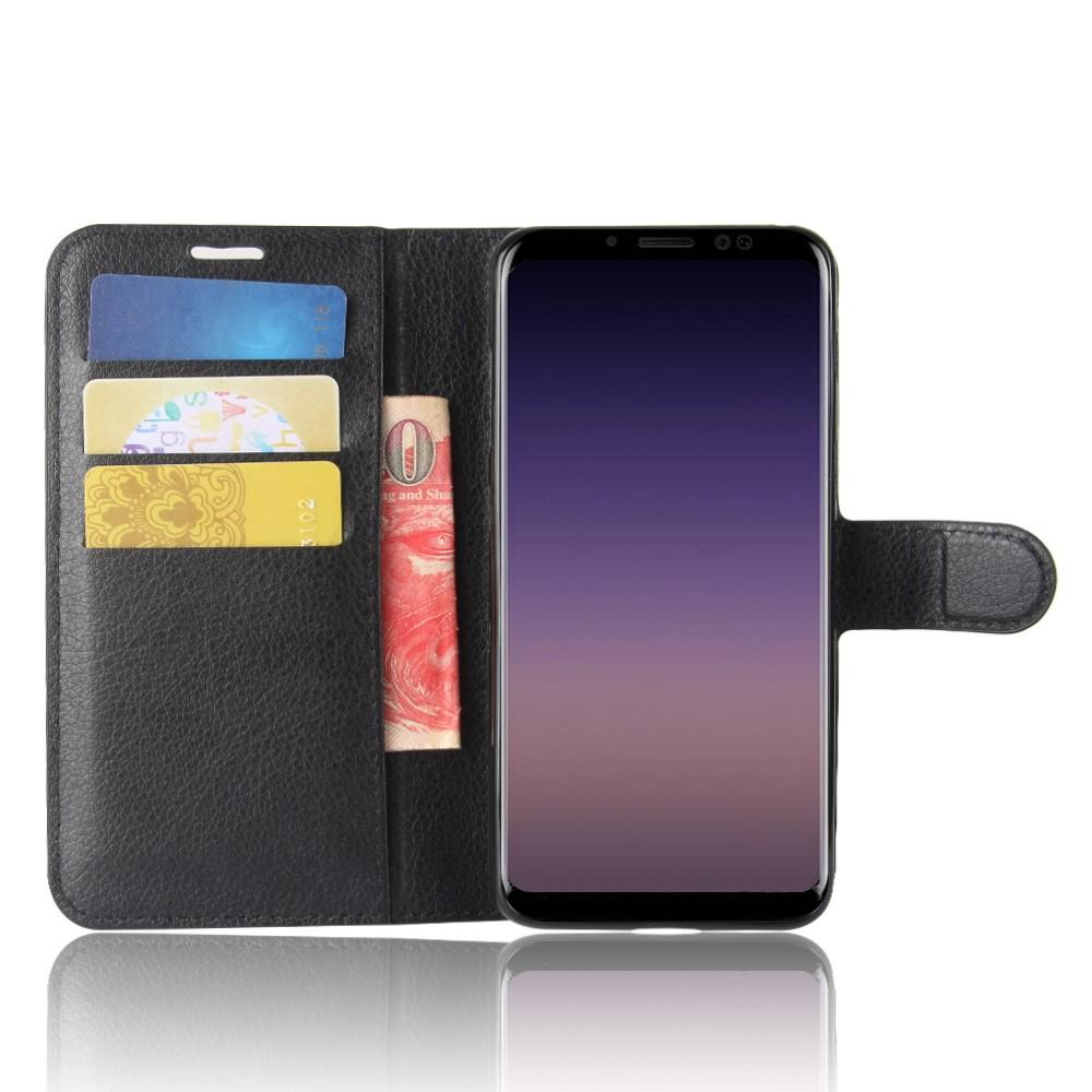 Samsung Galaxy A8 2018 Wallet Book Cover Black