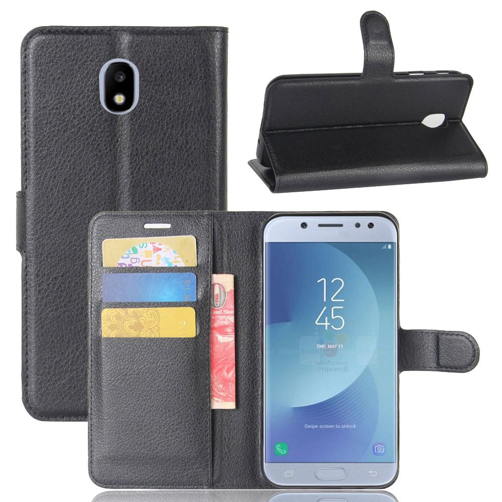 Samsung Galaxy J3 2017 Wallet Book Cover Black