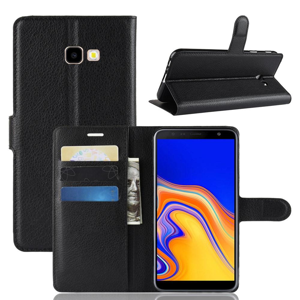 Samsung Galaxy J4 Plus 2018 Wallet Book Cover Black