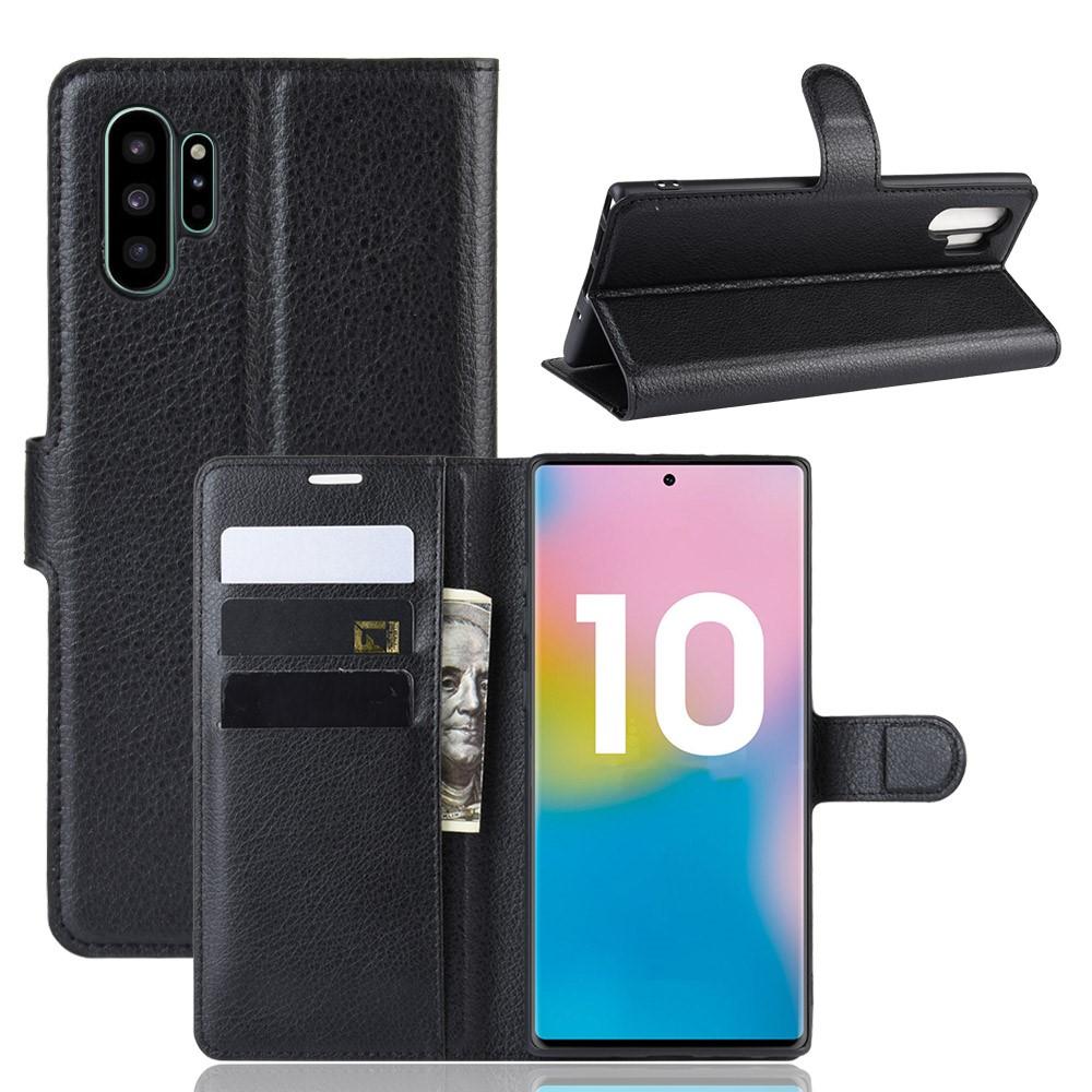 Samsung Galaxy Note 10 Plus Wallet Book Cover Black