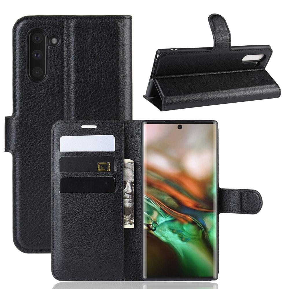 Samsung Galaxy Note 10 Wallet Book Cover Black